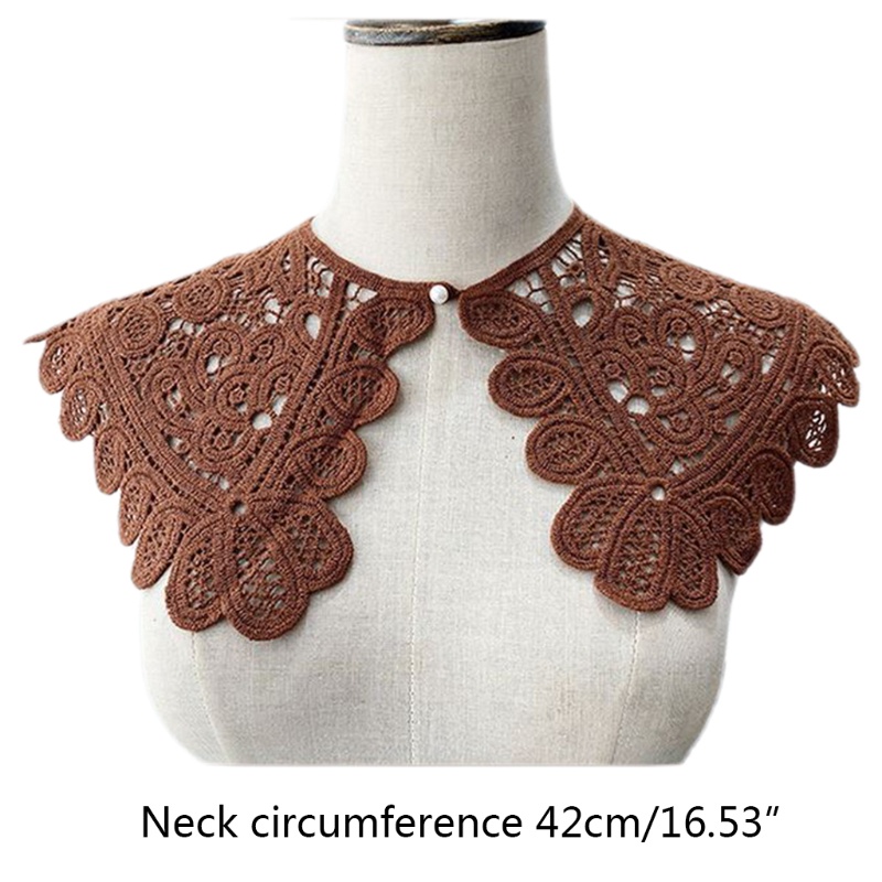 Cổ áo sơ mi giả bằng cotton phối ren đính ngọc trai nhiều màu thời trang mùa hè cho nữ
 | BigBuy360 - bigbuy360.vn