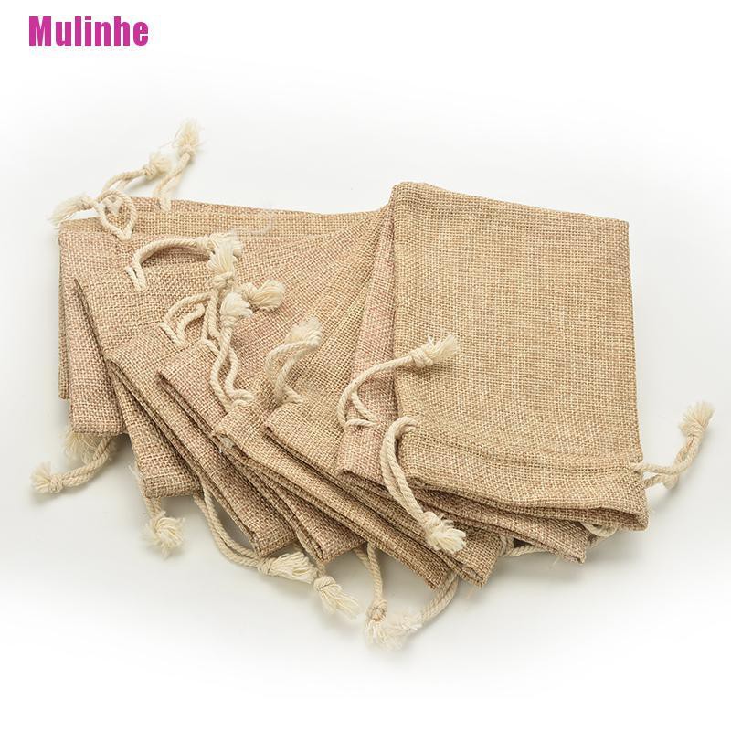 Túi dây rút mini bằng vải bố để đựng cà vạt tiện lợi
