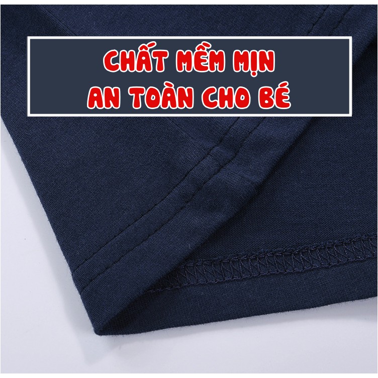 Áo thun dài tay bé trai in hình khủng long JURA chất cotton thoáng khi, mềm mịn và an toàn cho bé