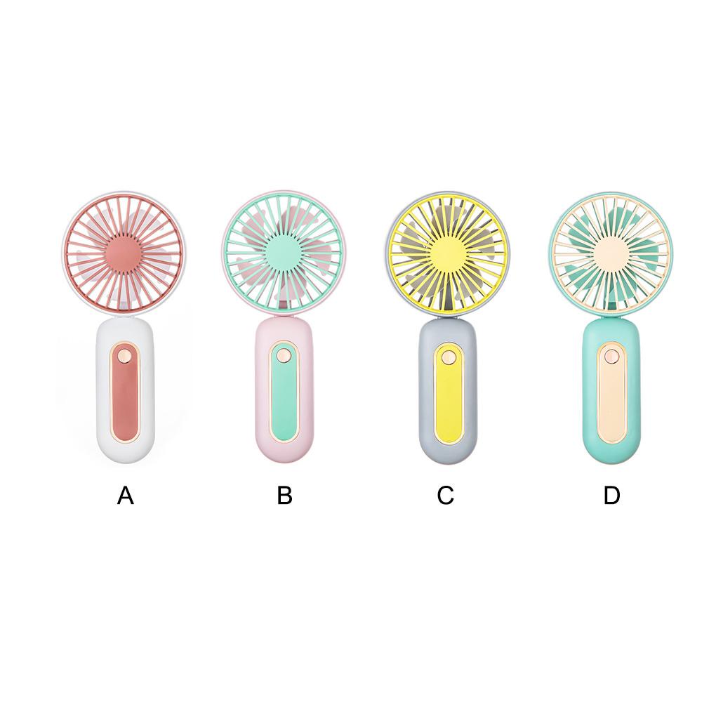 Quạt Làm Mát Mini Cầm Tay Có Dây Đeo Cổ Thời Tiết Hoạt Động Bằng Pin Dùng Trong Nhà / Ngoài Trời