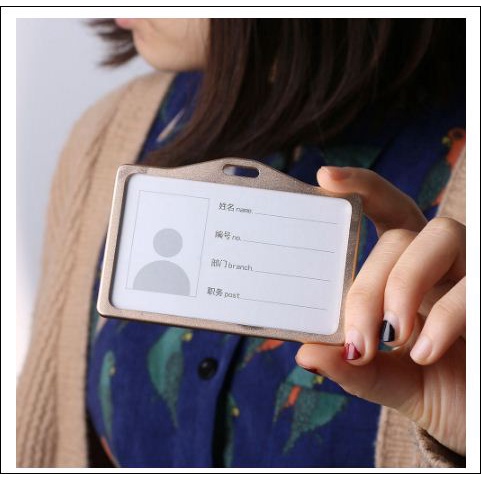 Thẻ tên Thẻ làm việc bằng hợp kim nhôm ID doanh nghiệp