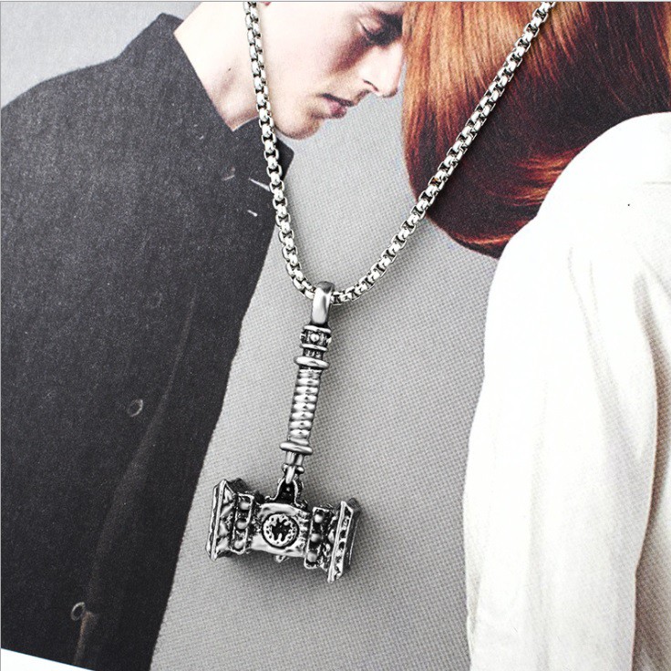 Vòng cổ, Vòng đeo cổ hình búa cổ - dây chuyền hợp kim - unisex nam nữ - PK018