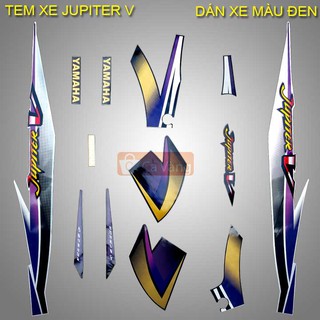 Tem xe máy Yamaha Jupiter V LOẠI TỐT như zin - MÀU ĐEN