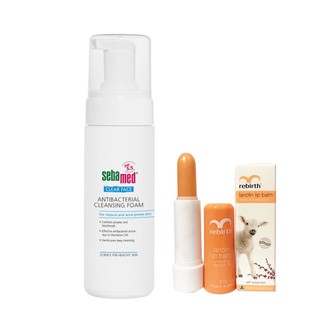 (Tặng son) Sữa rửa mặt Sebamed Clear Face Antibacterial Cleansing Foam 150ml - giảm mụn