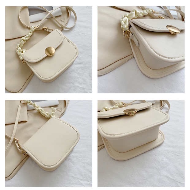 Túi Nữ Đeo Chéo Da Pu Đơn Giản Trẻ Trung Dây Đeo Tạo Điểm Nhấn