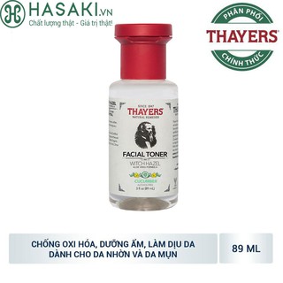 Nước Hoa Hồng Không Cồn Thayers Hương Dưa Chuột Alcohol - Free Toner Cucumber 89ml