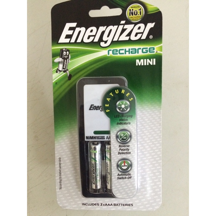( BẢO HÀNH 12 THÁNG BAO ĐỔI TRẢ) Máy sạc pin AA, AAA Energizer CH2PC4 kèm 2 pin sạc AAA 700mAH