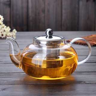 Set ấm chén thuỷ tinh ( ấm, chén, đế tim)