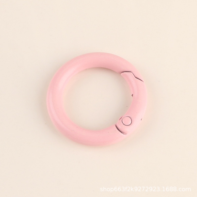 Set 10 vòng khóa tròn bằng hợp kim màu sắc ngọt ngào