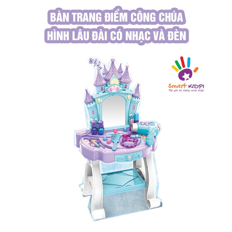 [Mã LIFE0503TOYS1 giảm 10% đơn 150k] Đồ chơi bàn trang điểm công chúa cỡ đại dùng pin, có âm thanh, ánh sáng ( ảnh thật)