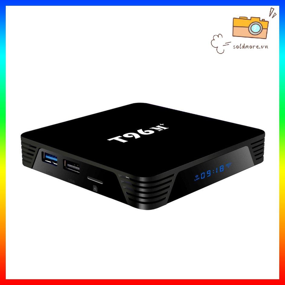 Đầu Phát Wifi T96M + Android 10 Dual Wi-Fi 4k Tv Set-Top Box