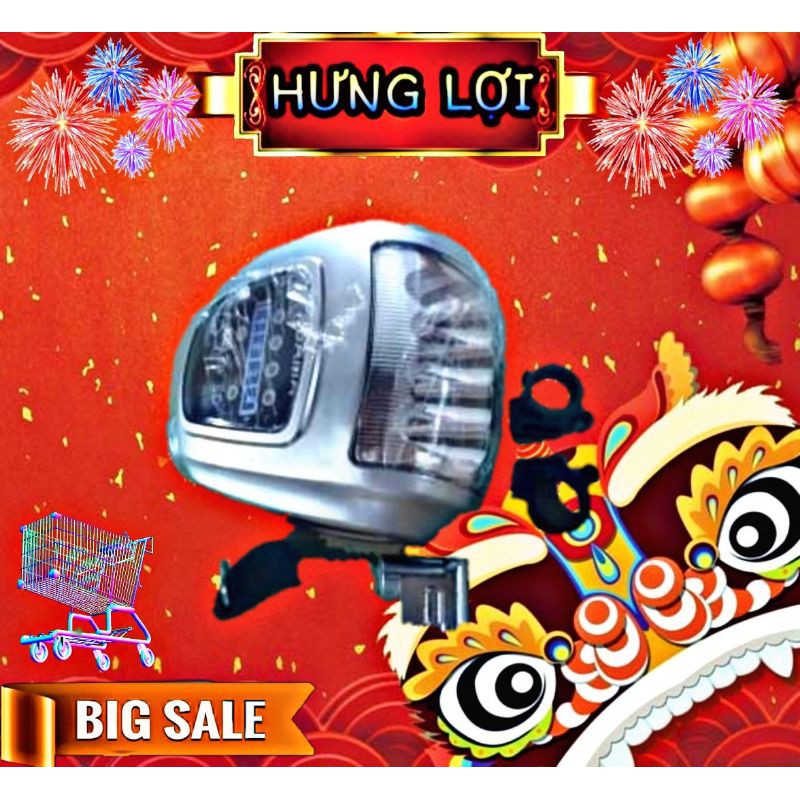 Đầu Đèn xe đạp điện Asama 48v