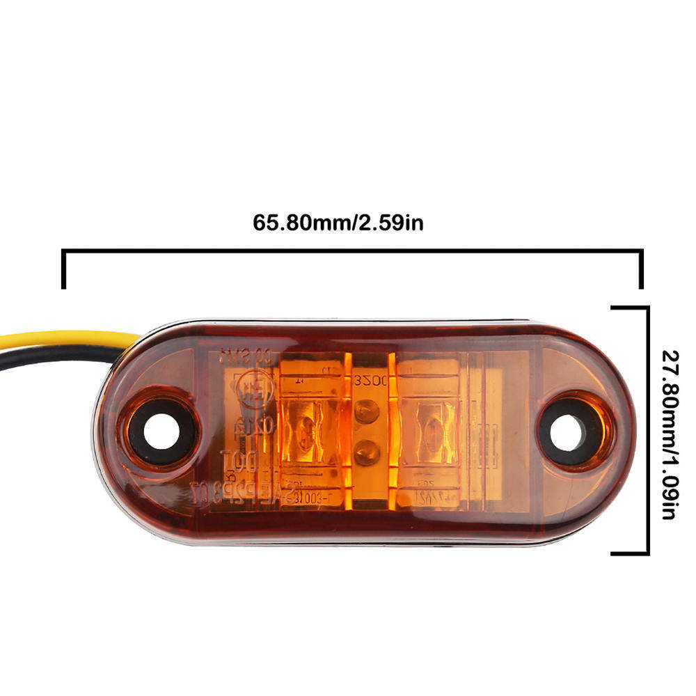 12-30V 6000K Piranha Blinker chống thấm nước Đèn LED bên xe Đánh dấu phanh Đèn tín hiệu Đèn trang trí bên ngoài ô tô 