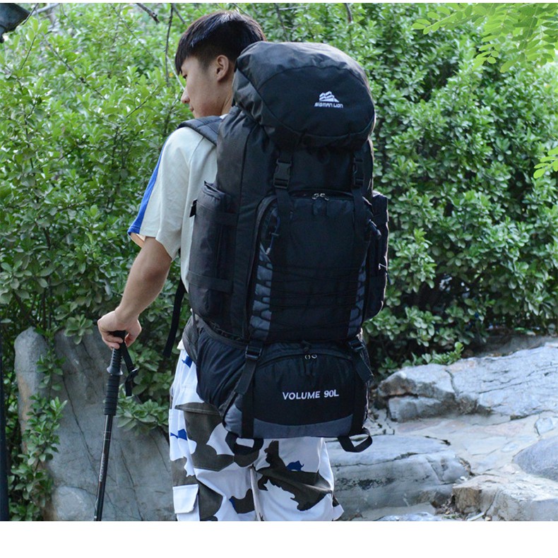 Ba lô đi phượt du lịch 90L SigmanLion®️ Backpack SuperXXL - Home and Garden