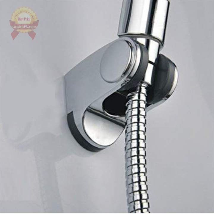 Đế treo tay cầm vòi hoa sen nhựa ABS mạ inox | Gác cài dây vòi sen điều chỉnh góc 180 độ thông minh Đồ dùng nhà tắm