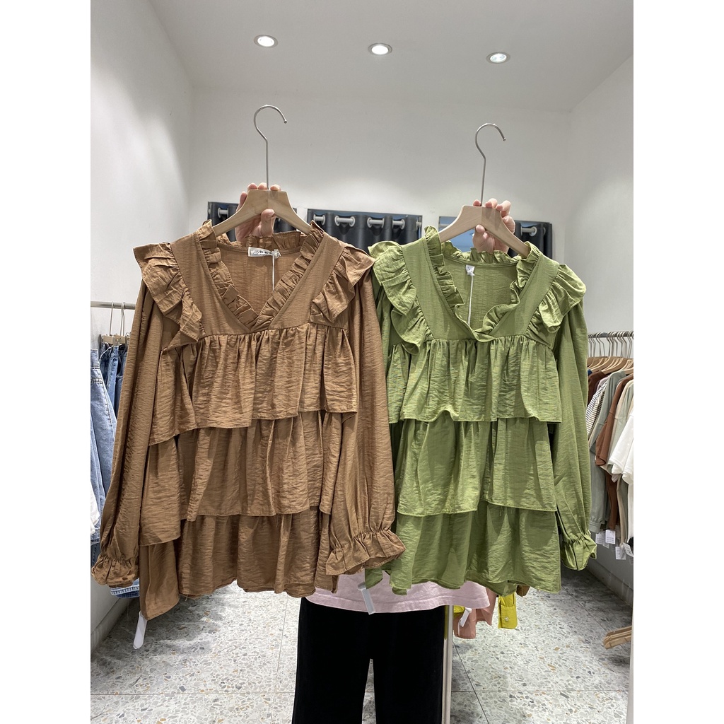 Áo đũi bèo nhiều tầng tay bo A2195 SUSTORE