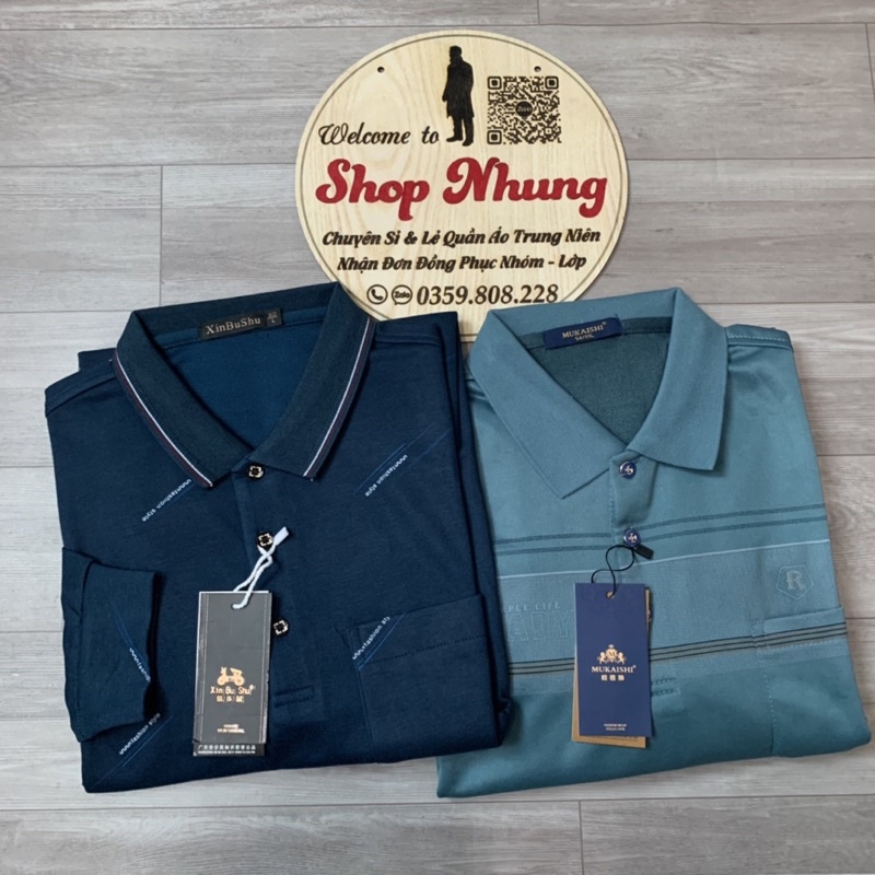 Áo thun dài tay nam trung niên trung tuổi chất đep cưc mát ( size từ 48kg đến 80kg)