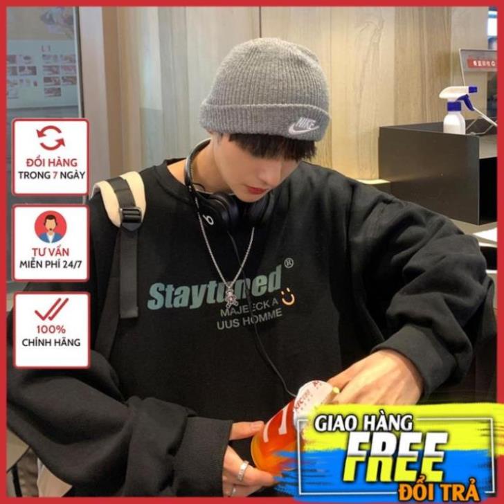 Áo Sweater Staytuned  Form Rộng Unisex Tay Bồng Nam Nữ Mặc Được Chất Nỉ Bông Hàng Xuất Dày Đẹp Không Bai, Không Xù AN1 | BigBuy360 - bigbuy360.vn