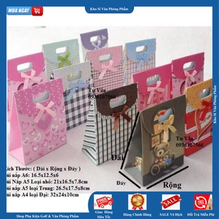 Túi giấy đựng quà có nắp - CAO CẤP - ĐỦ SIZE