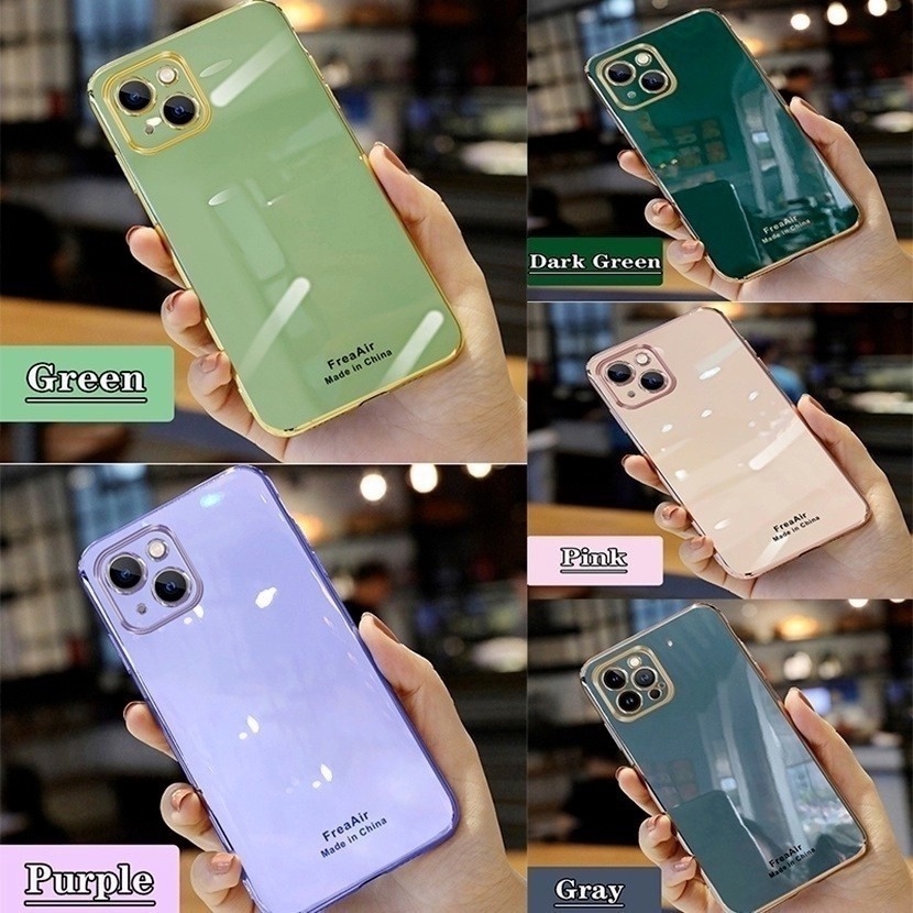 Ốp điện thoại silicon tráng gương mạ vàng dành cho Realme GT Neo2 GT Explorer Master Edition Q3 Pro Carnival C21Y C25