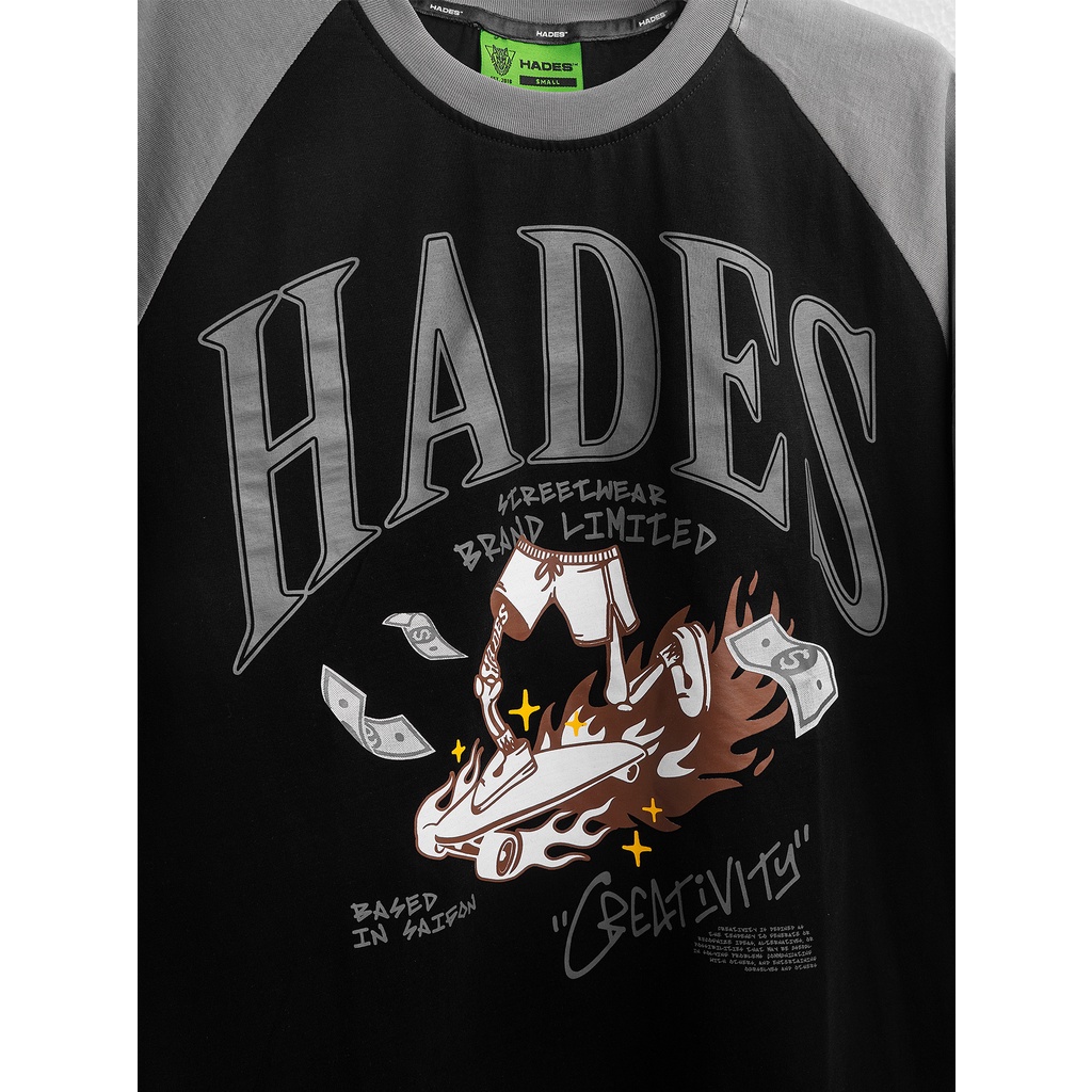 Áo Thun Tay Lỡ Unisex CREATIVITY 100% Cotton - HADES Brand Chính Hãng | BigBuy360 - bigbuy360.vn