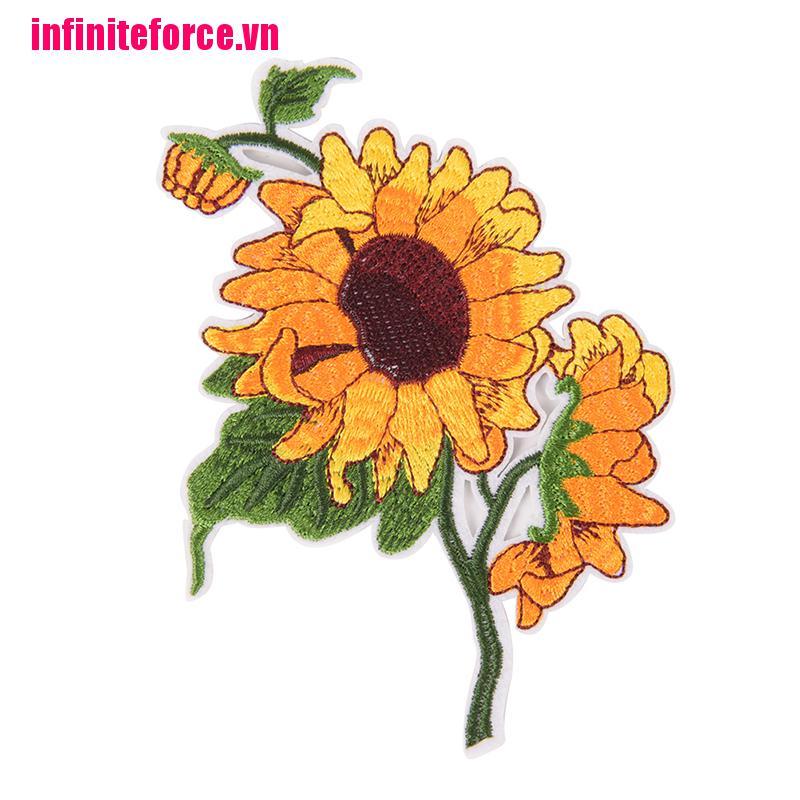Vn Hình Dán Thêu Hoa Hướng Dương Sắt