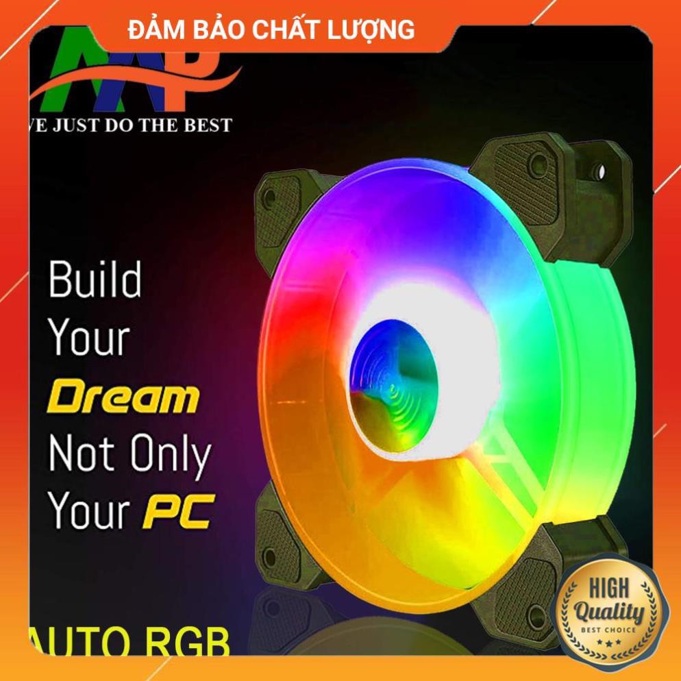 [Đảm Bảo Chất Lượng] Fan Case 12cm AAP Auto RGB (TỰ ĐỘNG CHUYỂN CHẾ ĐỘ LED)