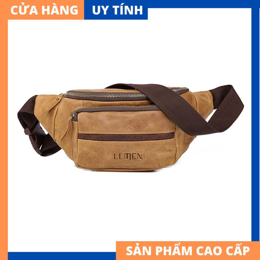 Túi Đeo Chéo Bụng Cao Cấp Da Bò Thật Cao Cấp Cá Tính [HÀNG XỊN] | BigBuy360 - bigbuy360.vn