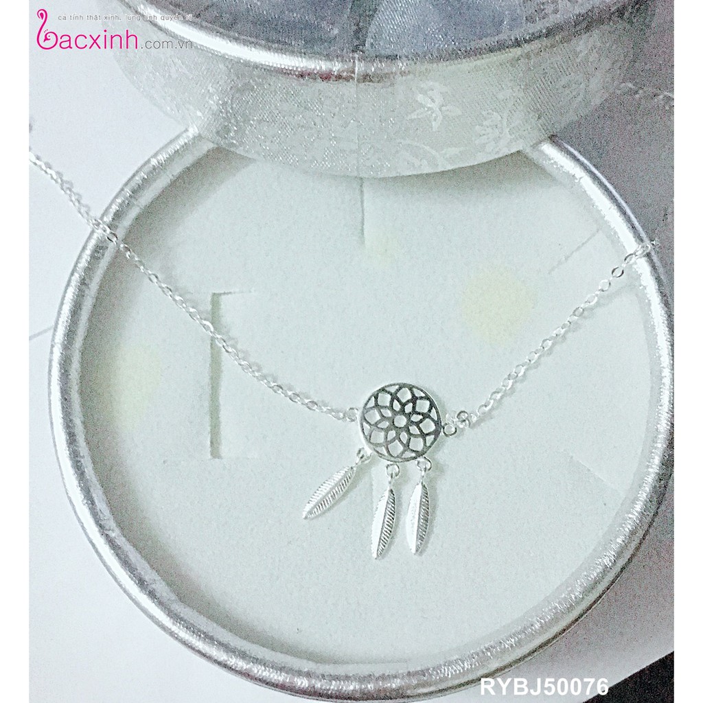 Lắc chân bạc Ý 925 Bạc xinh Huệ Ngân - Vòng bắt giấc mơ Dream catcher RYBJ50076 | BigBuy360 - bigbuy360.vn
