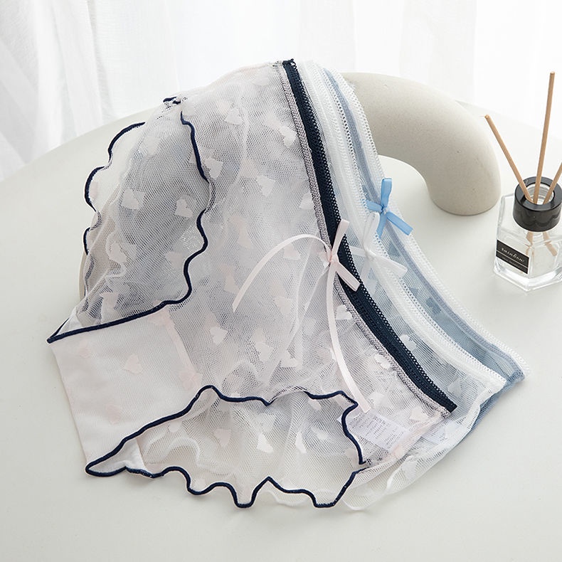 Quần Lót Cotton Phối Ren Cho Bé Gái