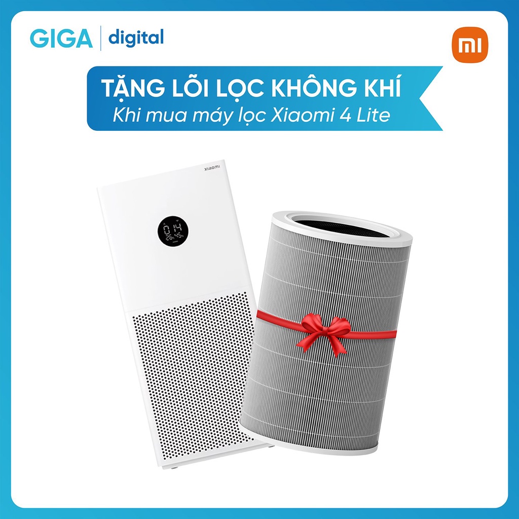 [Tặng thêm lõi lọc] - Máy lọc không khí Xiaomi 4 Lite - BQT - BH 6 tháng