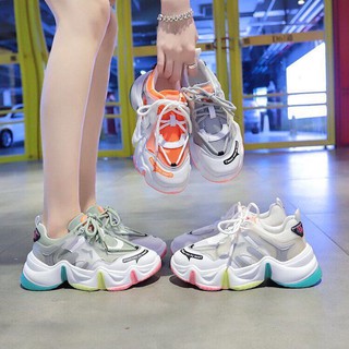 (Video+ktra hàng)Giầy Nữ Thể Thao Sneaker  CLDB Cầu Vồng