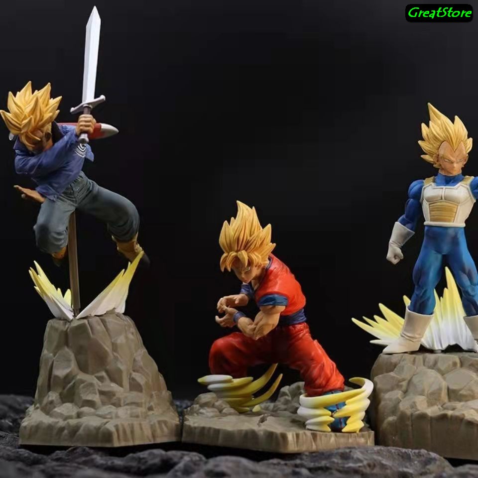 MÔ HÌNH Goku, Vegeta, Trunks trong Dragonball Z Figure 13cm