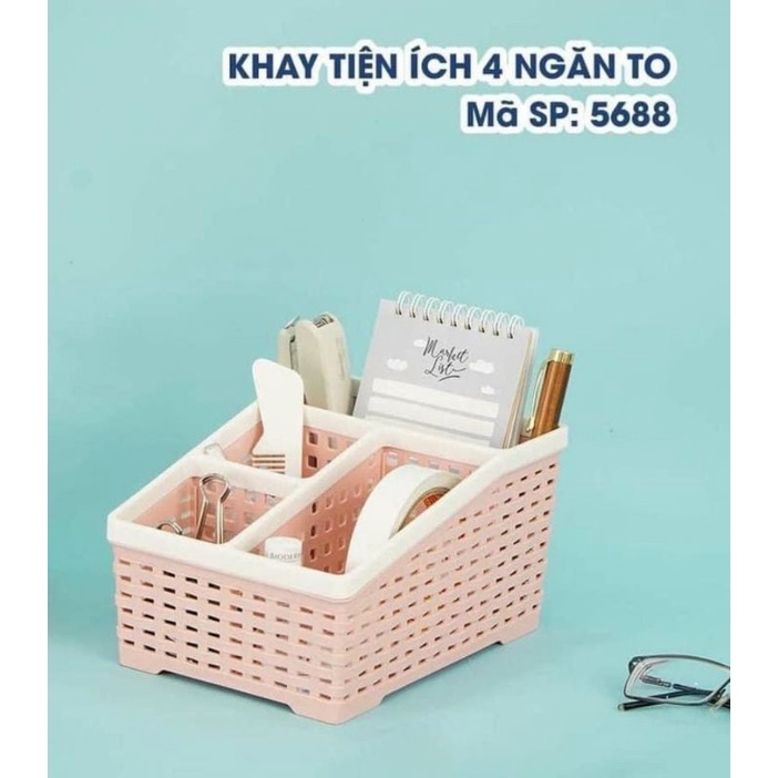 khay nhựa đựng điều khiển , mỹ phẩm , đồ dùng học tập. đa năng trong gia đình G8