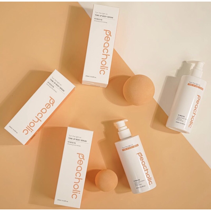 Kem Nâng Tone Dưỡng Thể Peacholic Tone Up Body Serum