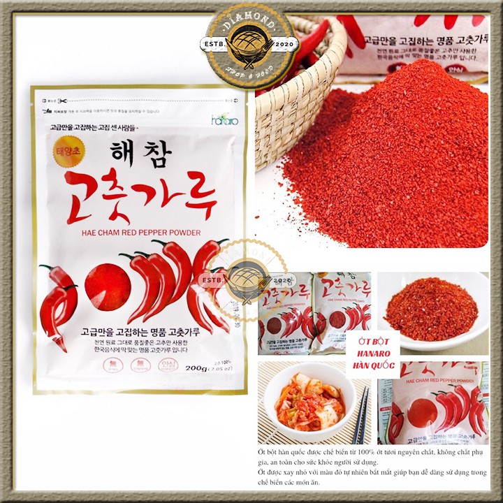 Combo Ớt Bột Haecham + Tương Ớt Hàn Quốc Gochujang 200G