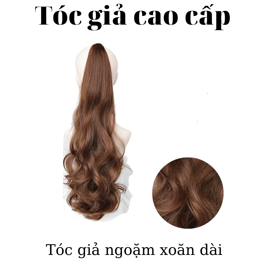 Tóc giả ngoặm xoăn dài ❤️FREESHIP❤️ ngoặm n49