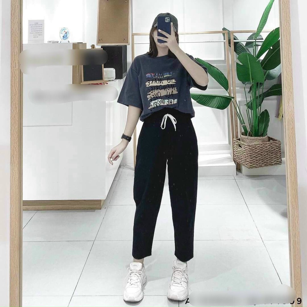 Quần Baggy Kaki Lưng Thun ULZZANG Năng Động - 54