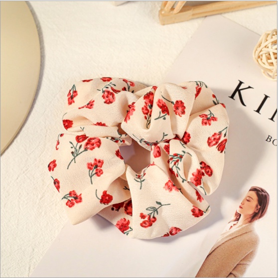 Dây Cột Tóc Scrunchies Vải Nhiều Màu