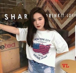 Áo cờ mỹ city V&L