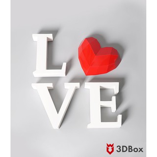 Bộ chữ Love trang trí treo tường – Mô hình trang trí 3D