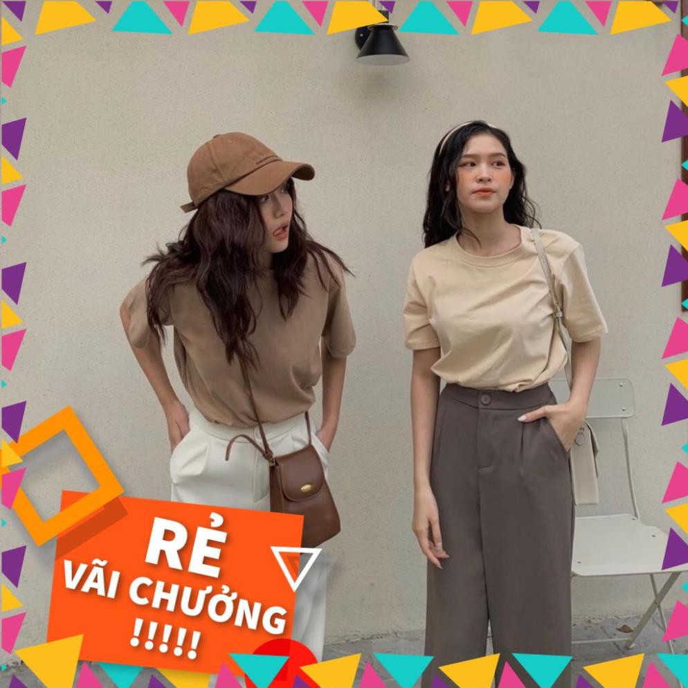 [SALE_SỐC_45%] SET ÁO THUN VÀ QUẦN SUÔNG - CHẤT LIỆU KAKI COTTON CAO CẤP - MÀU NÂU-NUDE- [THIẾT KẾ] [HOT] | BigBuy360 - bigbuy360.vn