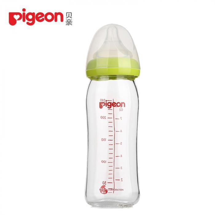 Bình sữa thuỷ tinh Pigeon 240ml Nhật Bản