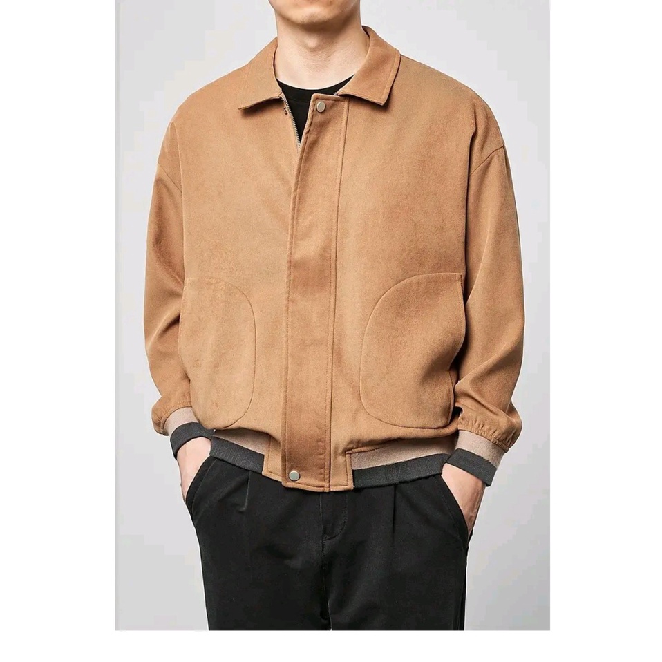 Áo khoác da lộn nam, áo khoác nam, áo khoác