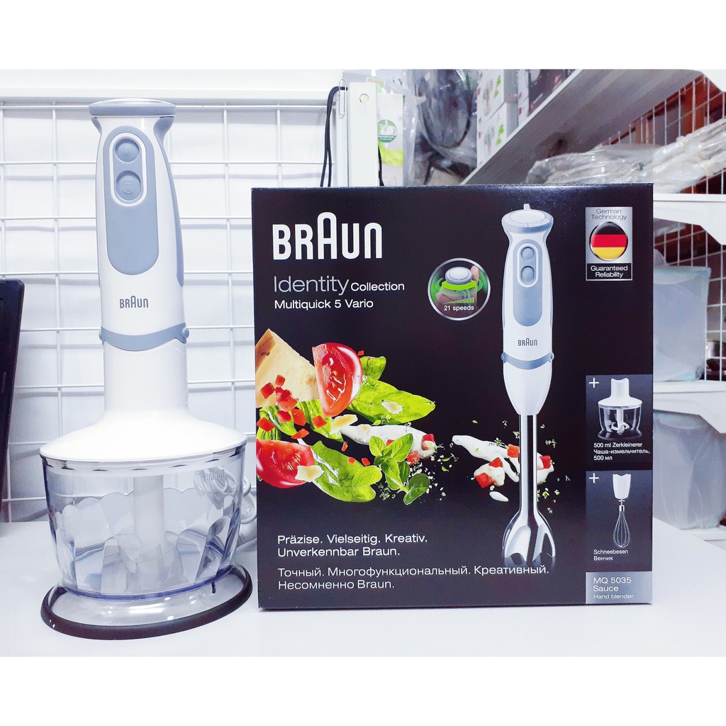 Máy xay cầm tay Braun - model MQ-5035 Sauce, BH 24 tháng, 750W, cối xay 500ml