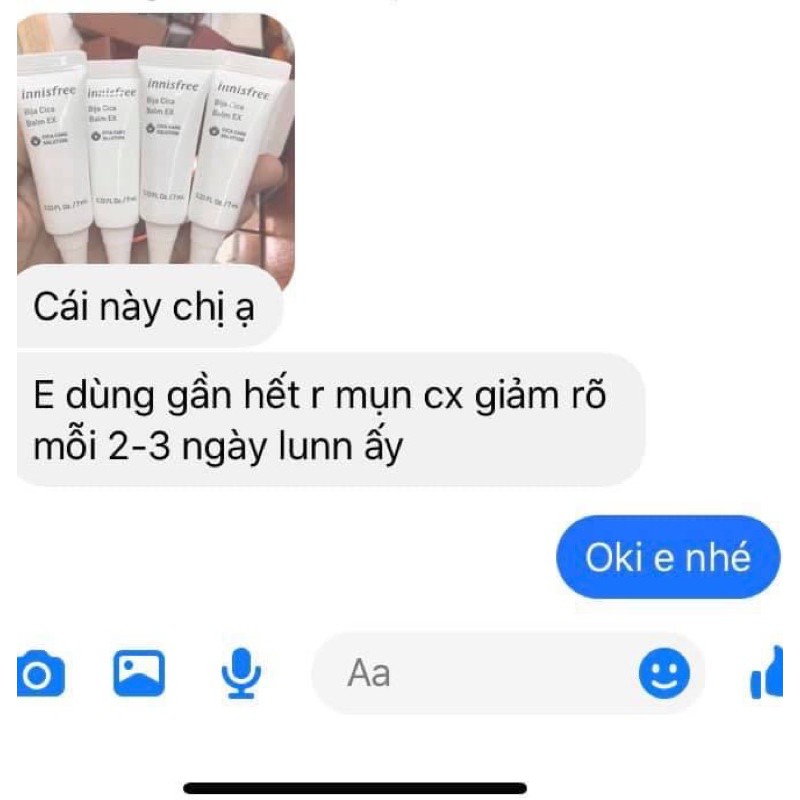 Kem Chấm Mụn Innisfree Bija Cica Balm EX 7ml