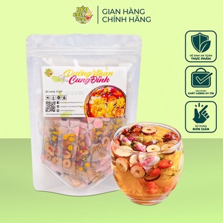 Trà Dưỡng Nhan Cung Đình, Set Trà Hoa Nhiều Vị Sinh Huyết Dưỡng Âm Làm Đẹp Và Sáng Mịn Da - Bếp Chè Thái