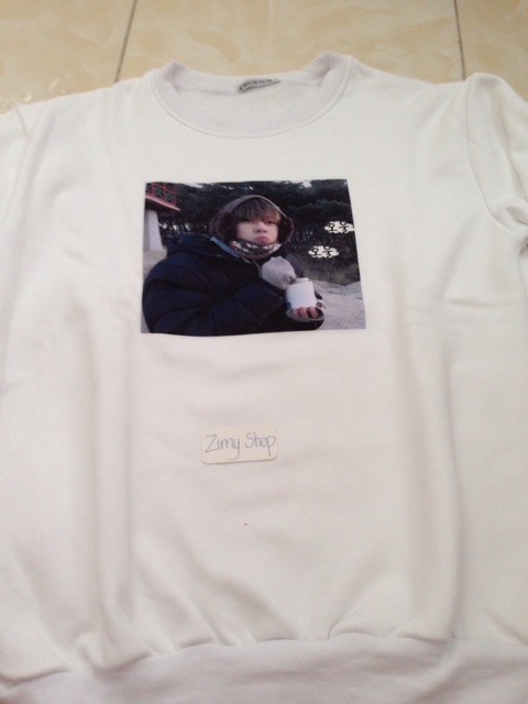 ẢNH THẬT ÁO SWEATER BTS RUN IN HÌNH TAEHYUNG V