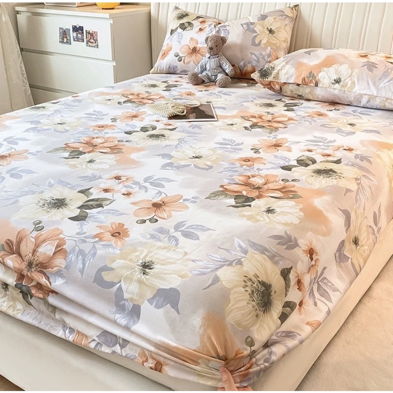 Ga gối cotton 100% phong cách Hàn Quốc - Free Bo Chun