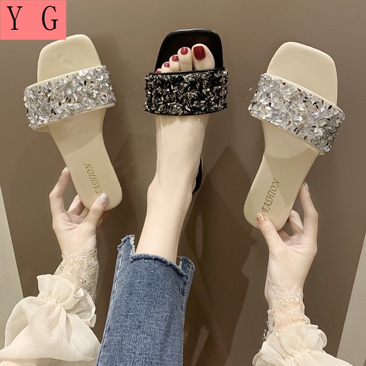Giày Sandal Đế Mềm Size 41-43 Dễ Phối Đồ Thời Trang Mùa Hè Cho Nữ
